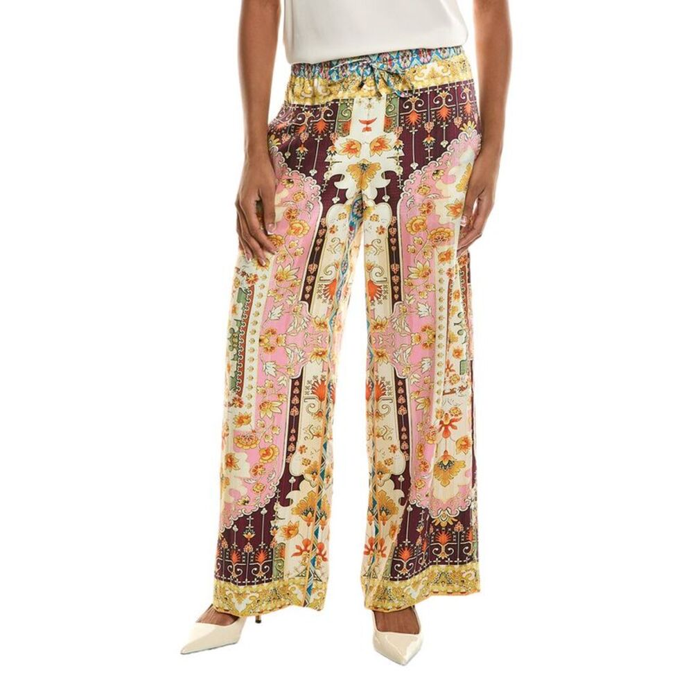 Elie Tahari Womens  The Lior Baroque Pant, Brown